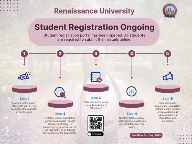 Opening of University Portal for initail Enrollment for All Students